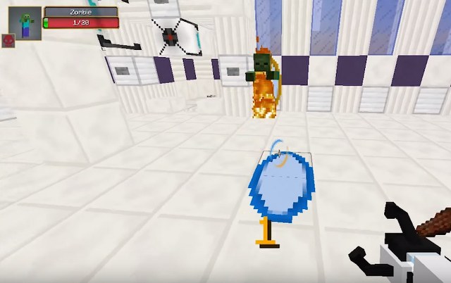 Download the mod on weapons and portals for Minecraft 1.12.2