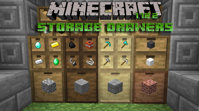 Download mod Storage Drawers for Minecraft 1.12.2 | Is free