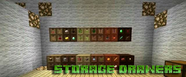 Download mod Storage Drawers for Minecraft 1.12.2 | Is free