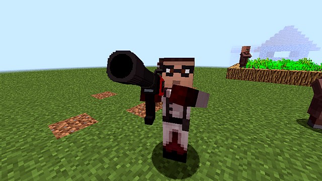 Team Fortress 2 mod for weapons for Minecraft 1.12.2