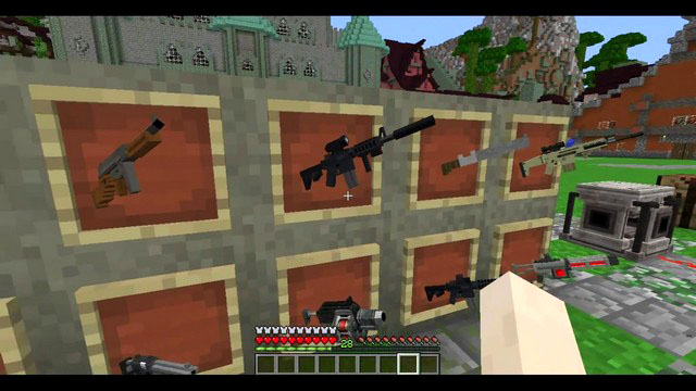 Weapon TechGuns mod for Minecraft 1.12.2