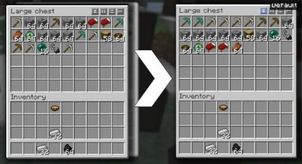Inventory Tweaks mod for Minecraft 1.12 / 1.12.1