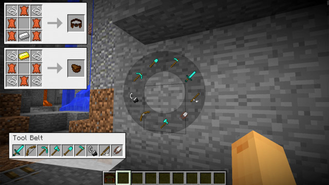 Mod on the belt with tools for Minecraft 1.13.2