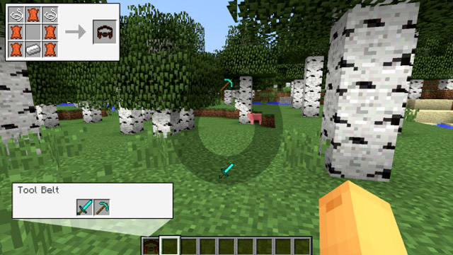 Mod on the belt with tools for Minecraft 1.13.2