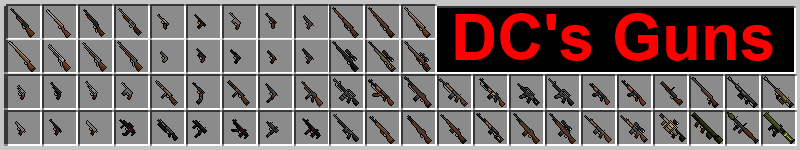 Download DC's Guns weapon mod for Minecraft 1.6.4