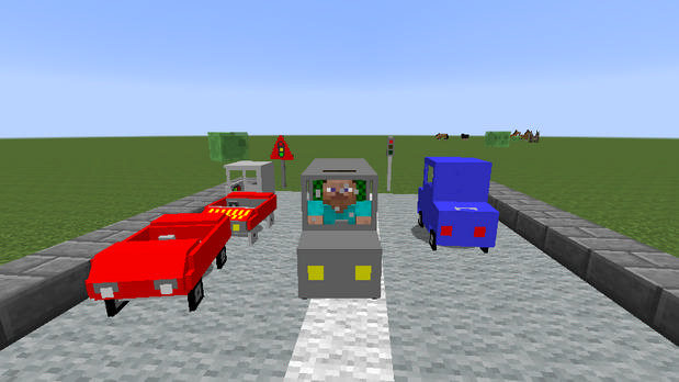 Download mod for cars (Car and Drivers) for Minecraft 1.7.10 - 1.8