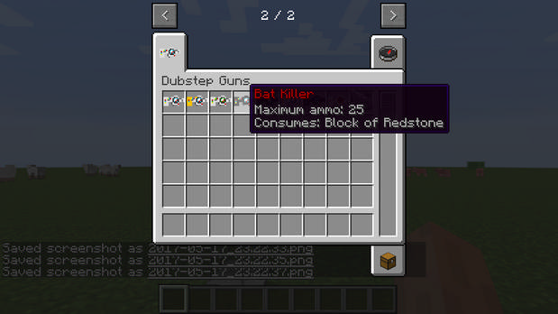 Download mod on weapons (Dubstep Gun) for Minecraft 1.7.10