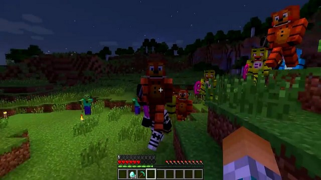 Five Nights at Freddy's 2 mod on Minecraft 1.7.10 / Five nights with Freddy