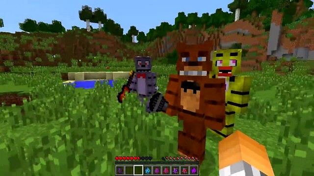Five Nights at Freddy's 2 mod on Minecraft 1.7.10 / Five nights with Freddy