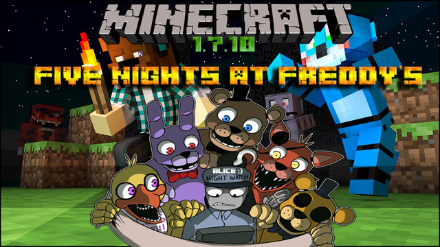 Five Nights Freddy's mod on Minecraft 1.7.10