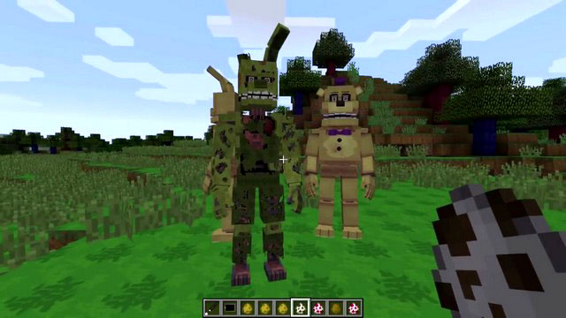 Five Nights Freddy's mod on Minecraft 1.7.10