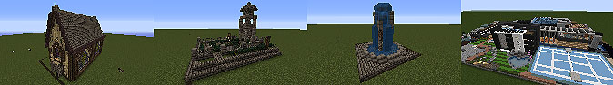Mod for Minecraft 1.7.10 / 1.7.2 - Ready houses for the game