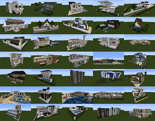 Mod for Minecraft 1.7.10 / 1.7.2 - Ready houses for the game