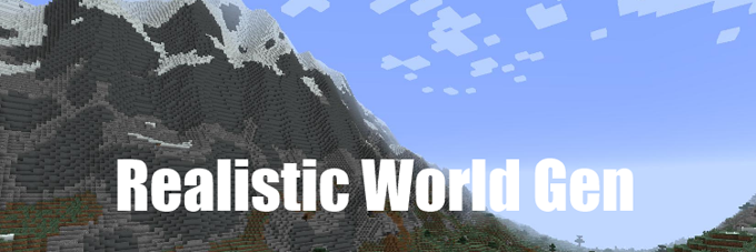 Realistic World Gen Mod for Minecraft 1.7.10 - Free Download