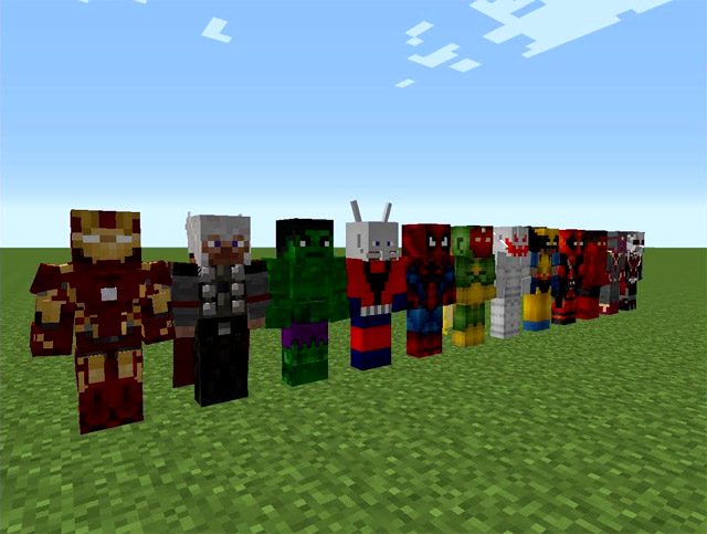 Download the mod for super heroes for Minecraft 1.7.10