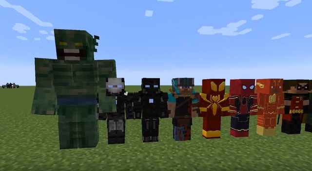 Download the mod for super heroes for Minecraft 1.7.10