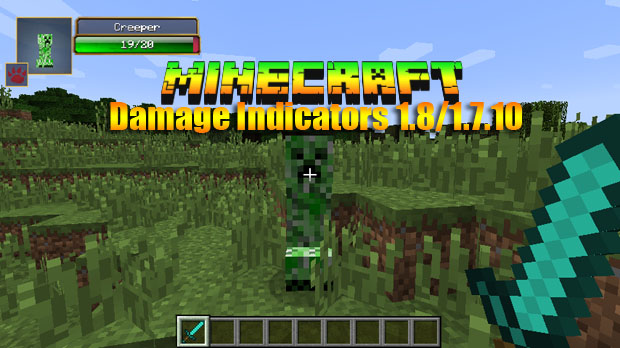 Download Damage Indicators mod for Minecraft 1.8 / 1.710