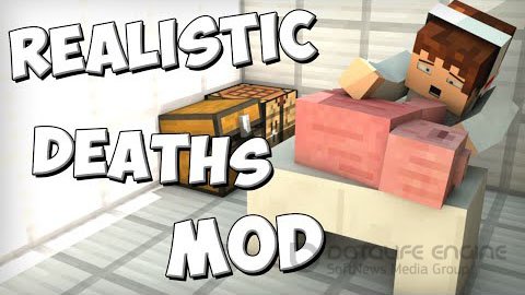 Mod for Minecraft 1.7.2 - Realistic Deaths / Free Download