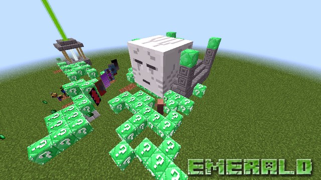 Mod emerald lucky block on Minecraft 1.8.9
