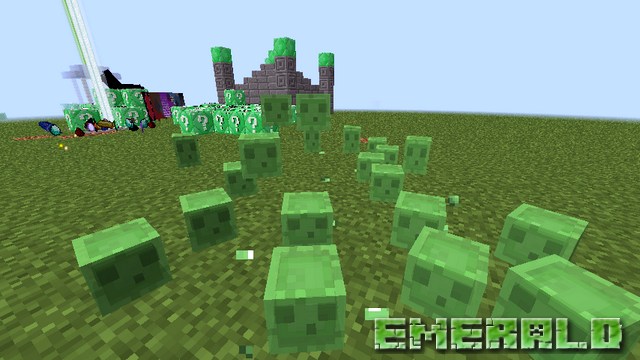 Mod emerald lucky block on Minecraft 1.8.9