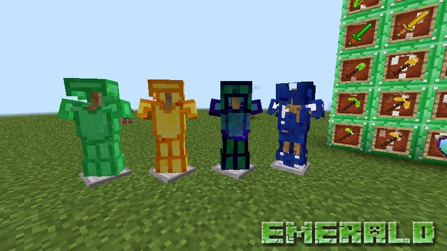 Mod emerald lucky block on Minecraft 1.8.9