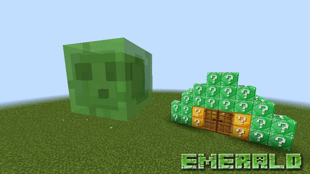 Mod emerald lucky block on Minecraft 1.8.9