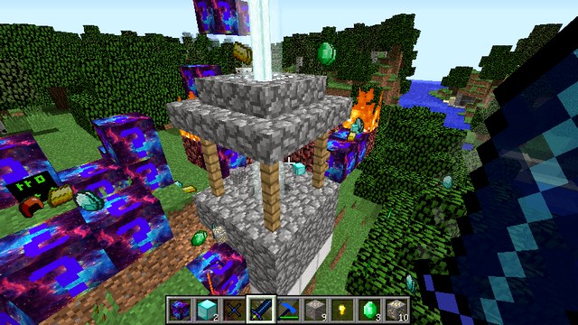Lucky Galaxy block on Minecraft 1.8.9