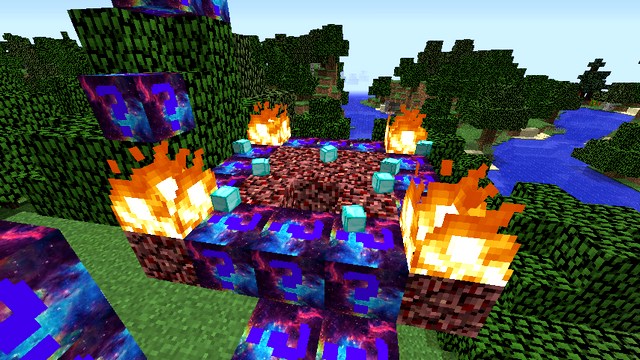 Lucky Galaxy block on Minecraft 1.8.9
