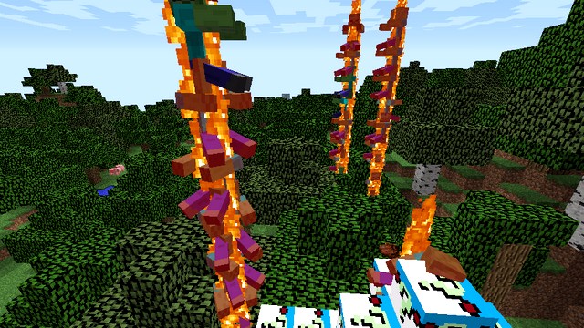 Mod on Lucky Zombie block for Minecraft 1.8.9