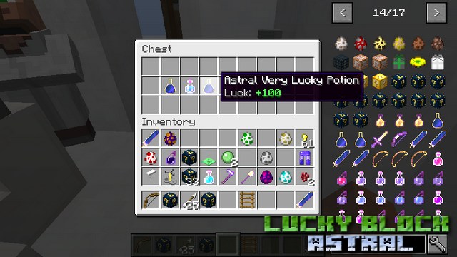 Mod Lucky Astral block on Minecraft 1.8.9