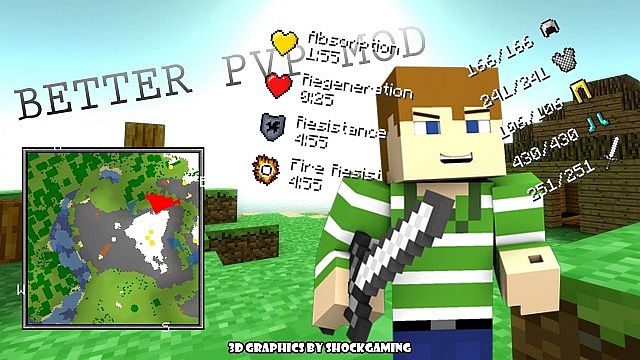 Download mod for PvP for Minecraft 1.7.10, 1.8.8, 1.8.9
