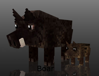 Wild boars / More mobs for Minecraft / Mods 1.5.2