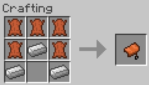 Recipe for craft saddles for horses / Download mod for Minecraft 1.5.2 Mo Creatures