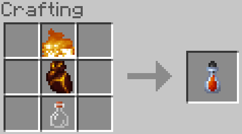 Download mod for Minecraft 1.5.2 / Fire potion recipe