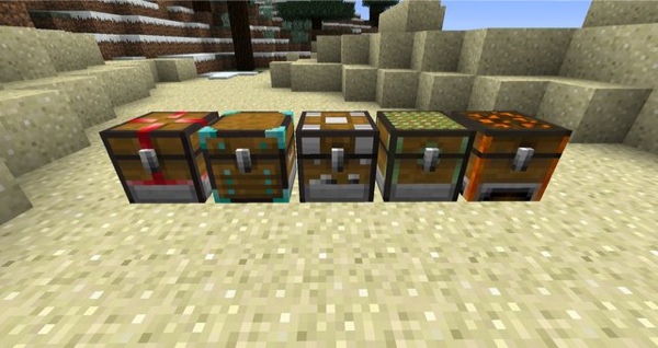 Mod for Minecraft 1.5.2 - 5 New Chests / Free Download